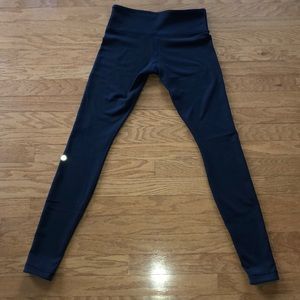 Lululemon Wunder Under Pant Reversible Blue/Black